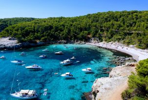 Cala Escorxada en Agosto